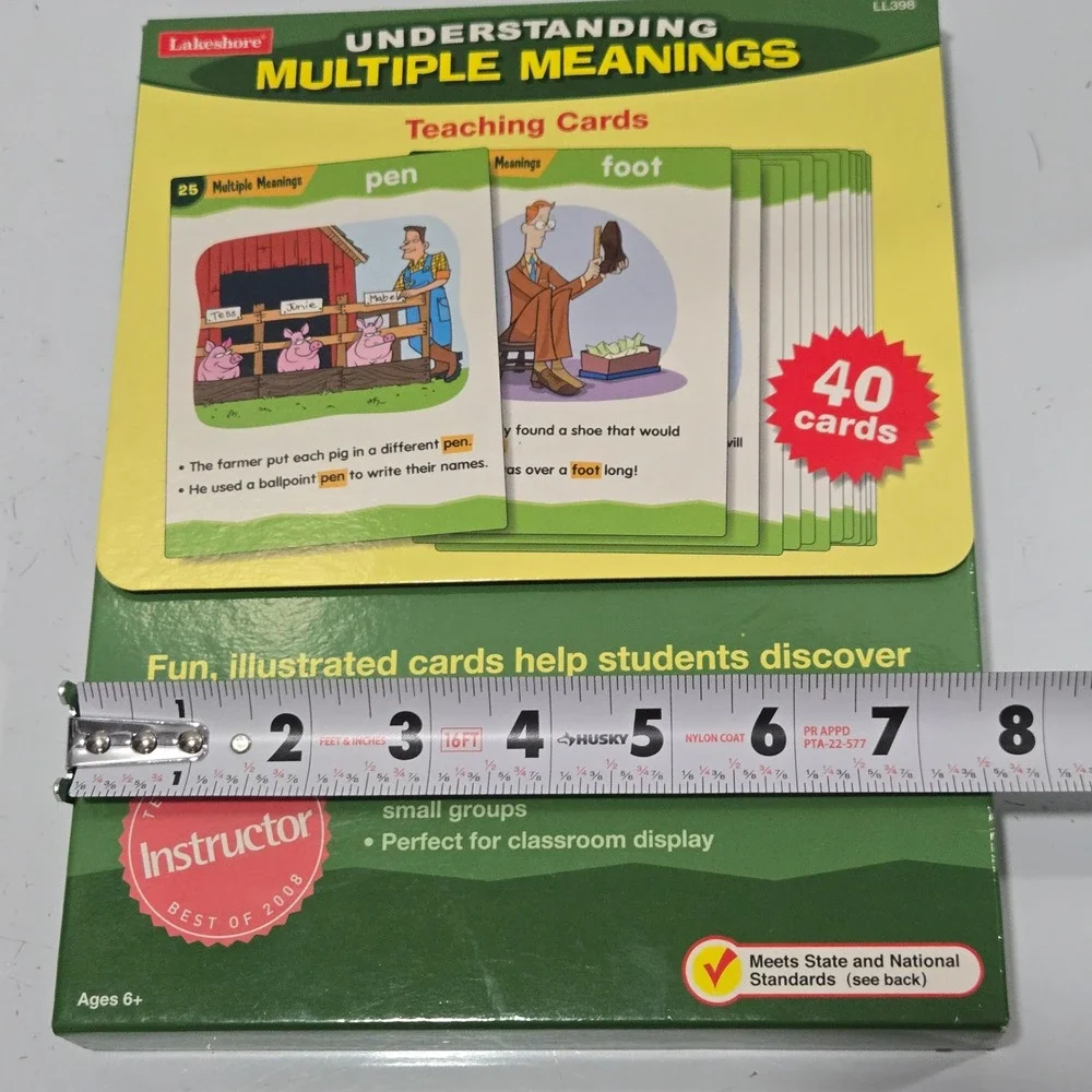 NEW Lakeshore Understanding Multiple Meanings Teaching Cards Vocabulary 40ct